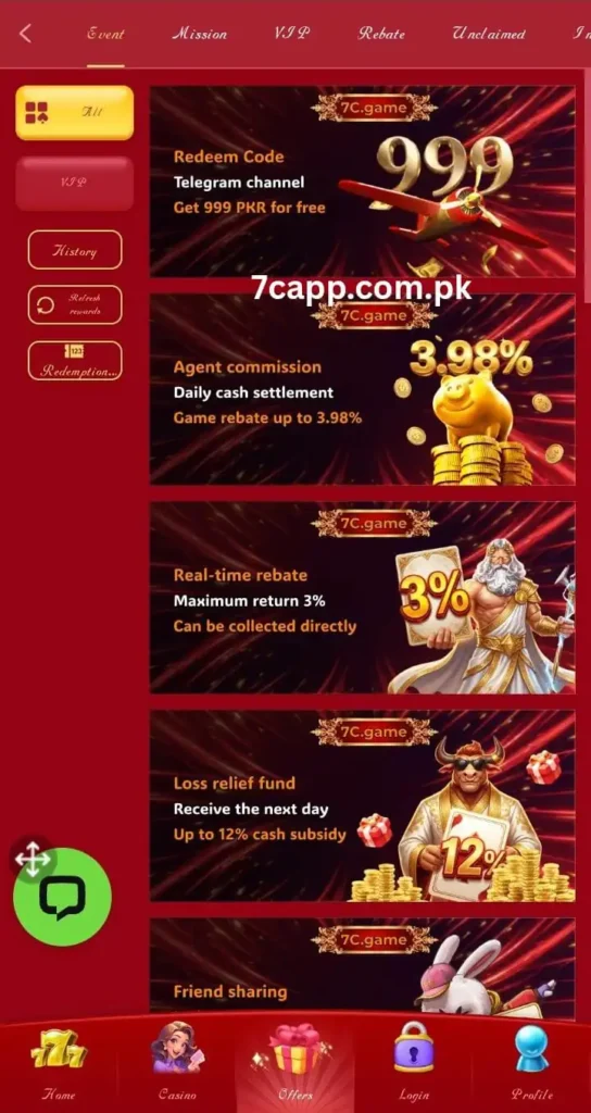 7C Bonuses